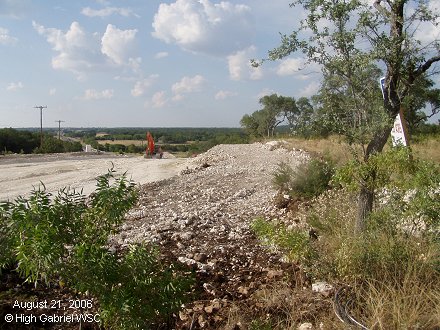 Looking north from the east side of 183A at Riva Ridge