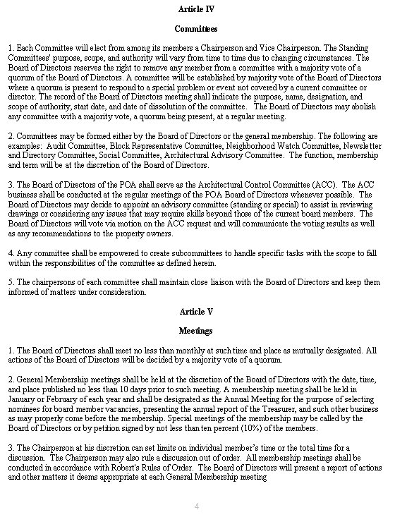 HGEPOA Bylaws