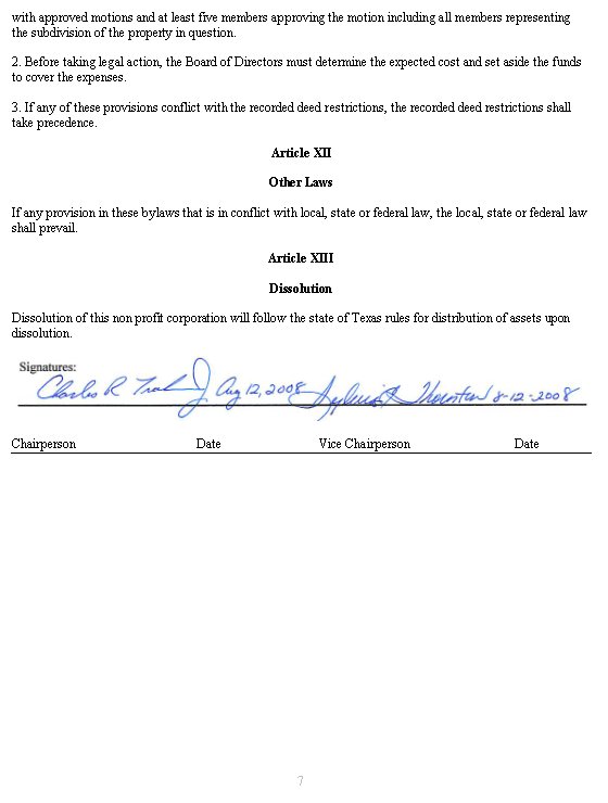 HGEPOA Bylaws