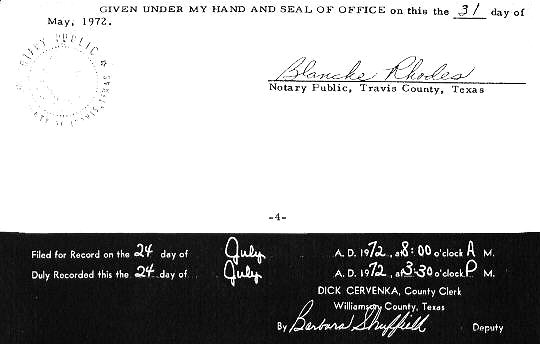 Deed Restrictions, East, Section 1