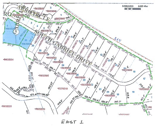 Plot Map - East, Section 1
