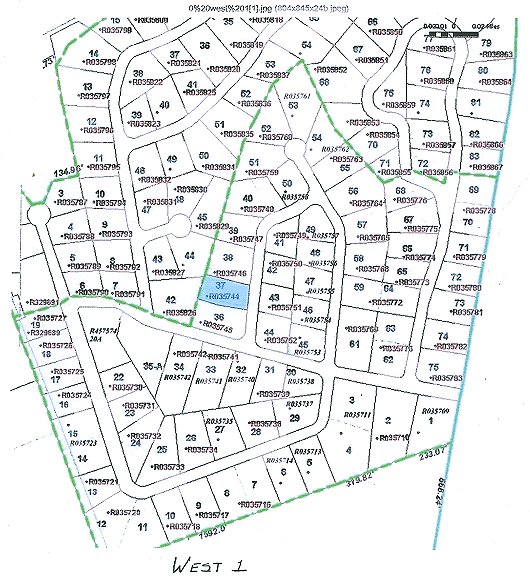 Plot Map, West, Section 1