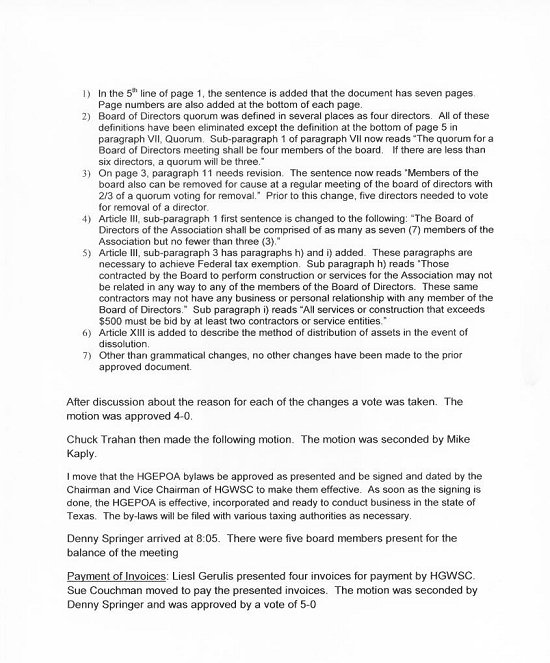 High Gabriel WSC - Board of Directors Meeting Minutes - August 11, 2008 - Regular Meeting Page 2