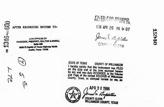 Deed Restrictions, West, Section 2