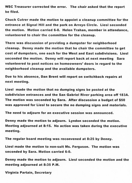 HGEPOA April 12, 2010 - Meeting Minutes