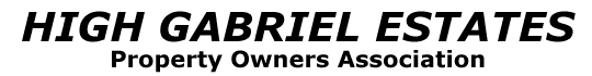 High Gabriel Estates Property Owners Association