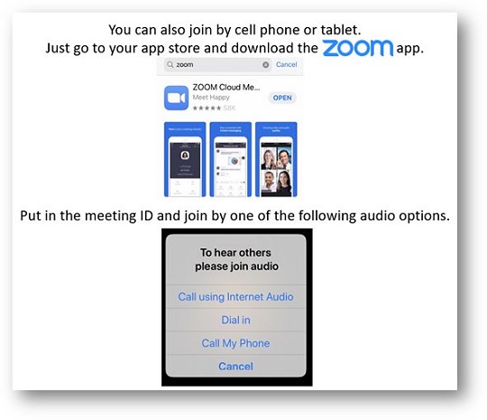 ZOOM Mobile or Tablet